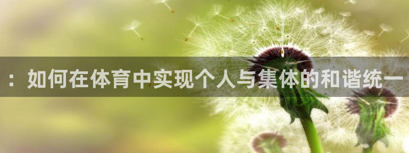 嗨王体育赛事在线直播：：如何在体育中实现个人与集体的和谐统一